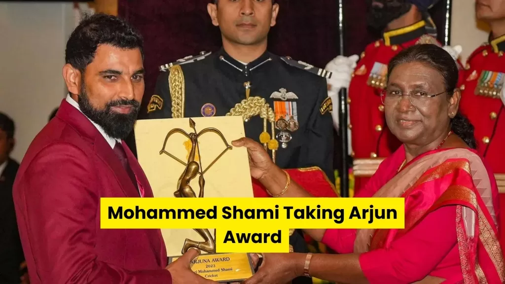 Mohammed Shami Taking Arjuna Award