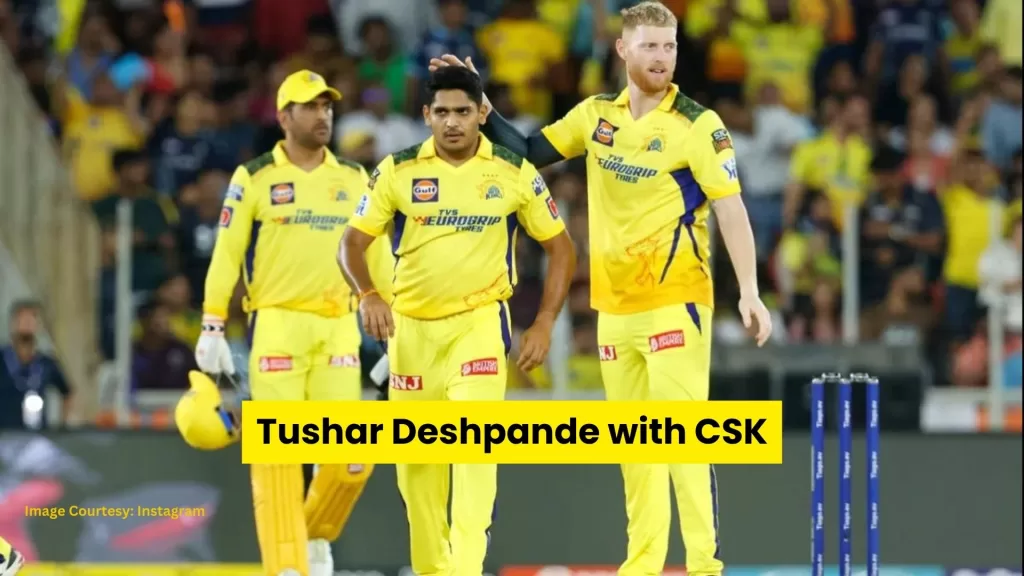 Tushar Deshpande with CSK